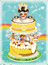 Pintoo Jigsaw Puzzles 300 Piece for Adults - Sweet Lovers Beautiful Plastic Puzzle for Home Decor Zero Dust Easy Storage [H1354] Pintoo
