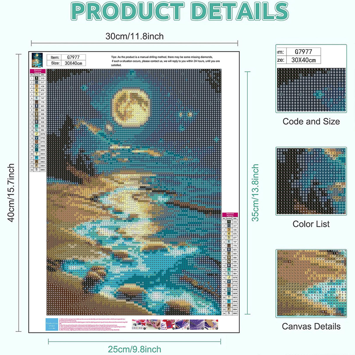 Moonlight Beach Diamond Painting Kits for Adults - Seaside Moon Diamond Art Kits for Adults, Round 5D Landscape Gem Art Kit for Adult DIY Crafts Kit Gift Home Wall Decor Gifts (16x12 inch) xackcme