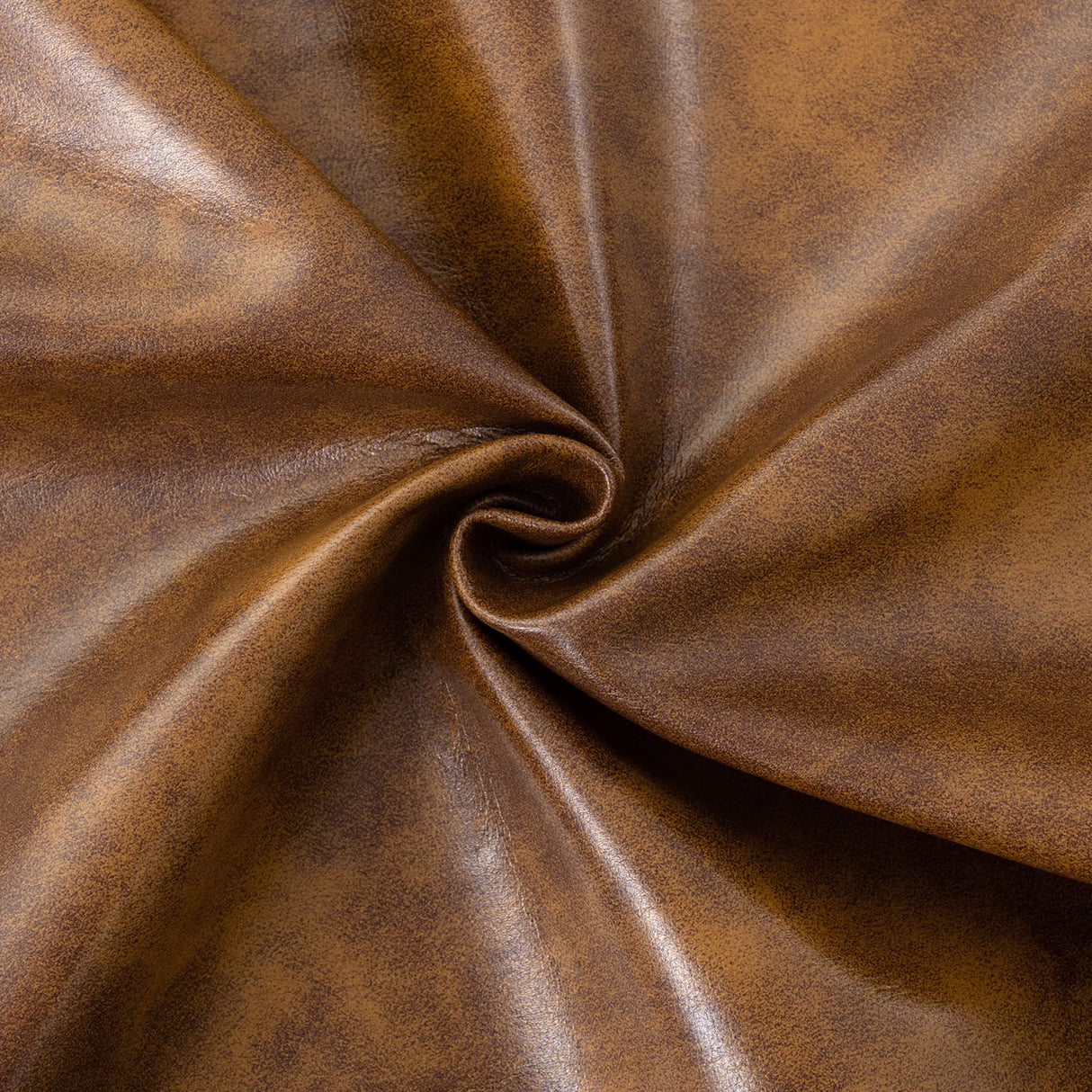 Furnimart Faux Leather Accent Chair Mid Century Modern Living Room Chairs; Comfy Armchair Leisure Vanity Guest Wingback Chair for Office Study Vanity Bedroom Waiting Room PU Yellow Brown Furnimart