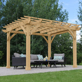 Yardistry 10' x 12' Pergola Brown Yardistry