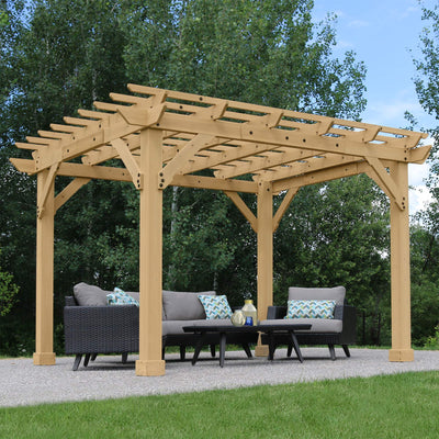 Yardistry 10' x 12' Pergola Brown