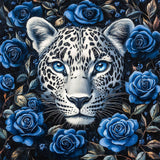 NEWENMO Diamonds Painting Kits for Adults Beginner,DIY 5D Leopard Diamond Art Paint with Round Diamonds, Full Drill Rose Diamonds Painting Kit for Hobby Home Wall Decor 12x12 Inch NEWENMO