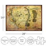 AQUARIUS The Hobbit Map Puzzle (1000 Piece Jigsaw Puzzle) - Glare Free - Precision Fit - Officially Licensed The Hobbit Merchandise & Collectibles - 20 x 28 Inches AQUARIUS