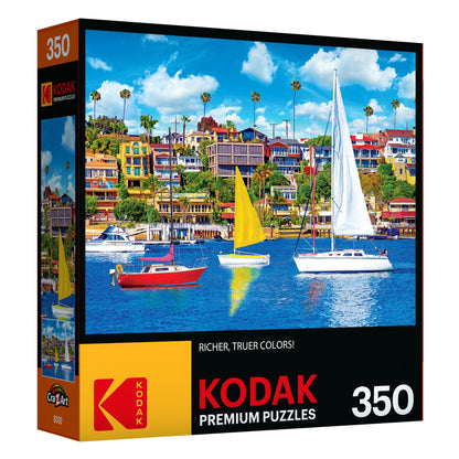 RoseArt - Kodak Premium - Recreational Sailboats on Newport Bay, Newport Beach, CA - 350XL Piece Jigsaw Puzzle for Adults