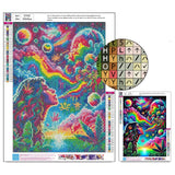 askkqtx Starry Rainbow Diamond Art Kits for Adults, Starry Sky Diamond Painting Kits, DIY 5D Round Full Drill Crystal Rhinestone Gem Art Craft Kits for Home Wall Decor 12X16 Inch askkqtx