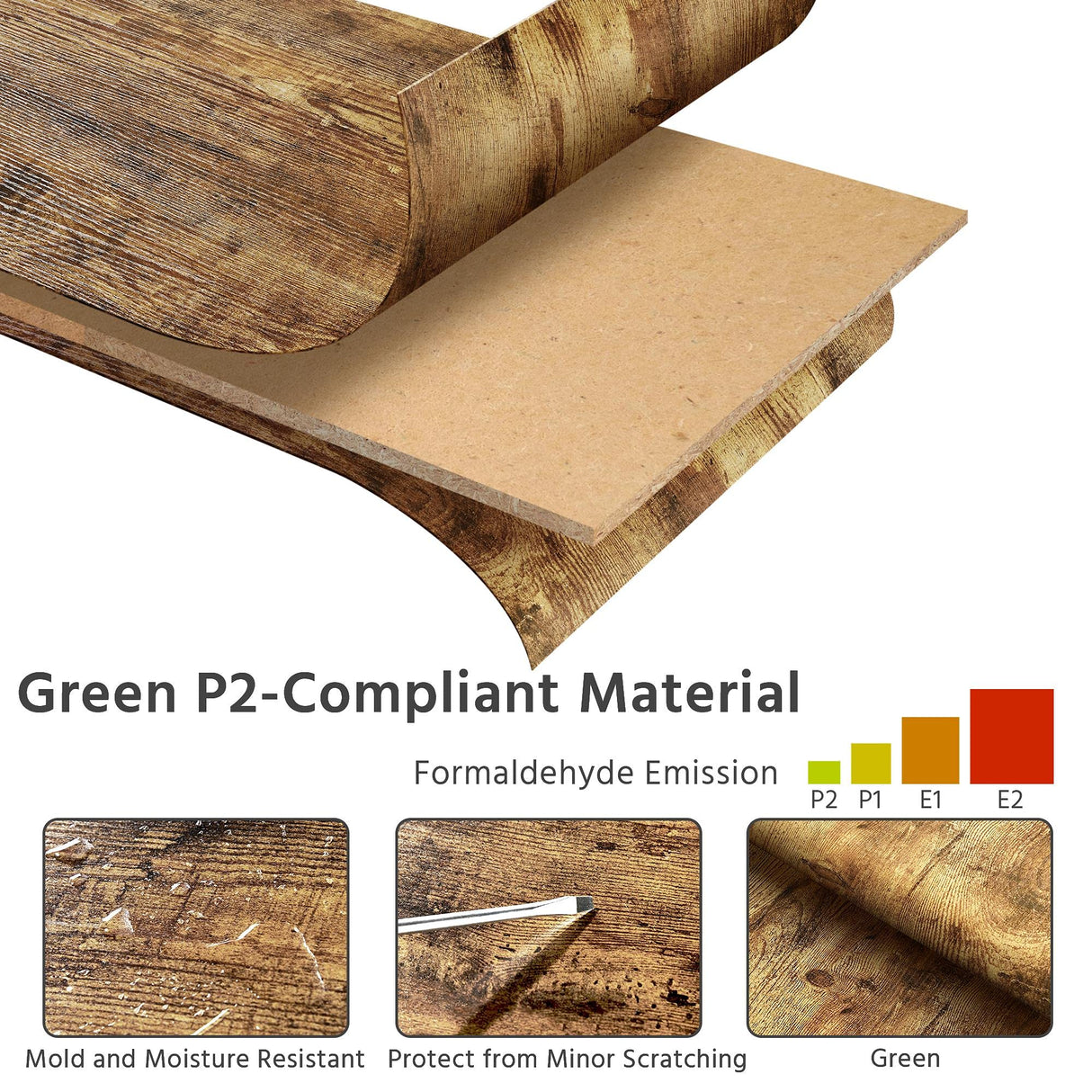 Yaheetech 5 Piece Dining Table & Chair Set - Compact Dining Table Sets Small Kitchen Table with 4 Stools for Dining Room Small Space -Rustic Brown Yaheetech