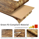 Yaheetech 5 Piece Dining Table & Chair Set - Compact Dining Table Sets Small Kitchen Table with 4 Stools for Dining Room Small Space -Rustic Brown Yaheetech