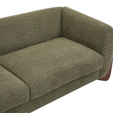 Christopher Knight Home Almab 82 Inches Sofa Couch, Cozy Boucle Upholstered 3-Seater Sofa, Wood Frame Couch, Comfy Couches for Living Room and Office, Modern Soft Plush Sofa, Olive Green Christopher Knight Home