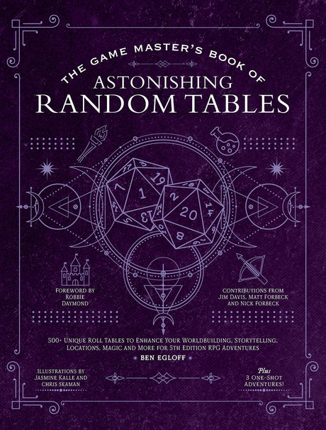 The Game Master's Book of Astonishing Random Tables: 300+ Unique Roll Tables to Enhance Your Worldbuilding, Storytelling, Locations, Magic and More ... RPG Adventures (The Game Master Series) Media Lab