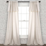 Lush Décor Ivy Tassel Window Curtain Panel Pair, 84 x 40 in, Neutral Lush Decor