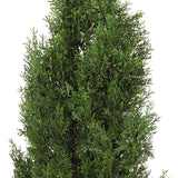 Nearly Natural 4FT Faux Cedar Tree, Outdoor Front Porch Décor, Faux Cedar Tree Pine Tree in Nursery Planter with UV Resistant Coating Nearly Natural