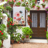 KUUQA 6Pcs Blank Garden Flags, 11.6Inch x 17.5Inch Double Sided Garden Flags White Outdoor Yard Flags for Patio Garden Yard Outdoor Home Decorations KUUQA