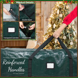 Large Christmas Tree Storage Bags Heavy Duty Tree Bags Holiday Storage Bags Protects From Moisture Or Dust,Alternative To Xmas Tree Storage Box (Green, 7.5 Ft) lucdnc