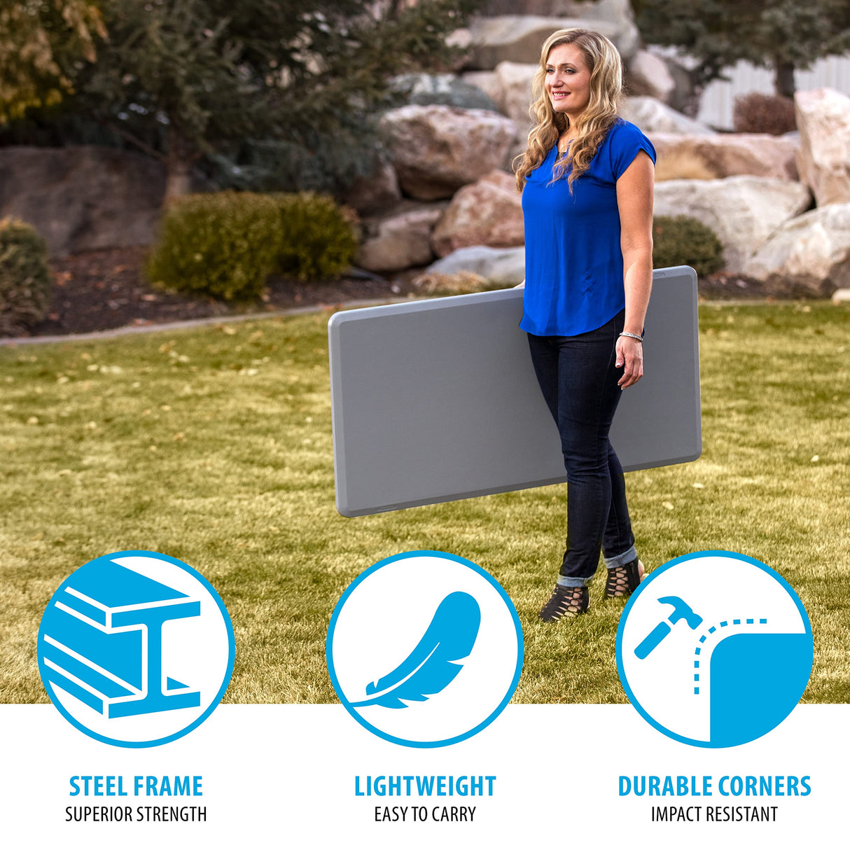 Lifetime 4-Foot Essential Folding Table Lifetime