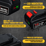 VANON 7.0Ah 20 Volt Replacement for Dewalt 20V Max Battery Lithium Ion Compatible with Dewalt Bateria DCB200 DCB204 DCB206 DCB201 DCB203 DCB181 DCB180 20V VANTTECH Battery 2 Pack. VANON