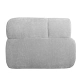 Christopher Knight Home Mania 122" Modular L-Shape Sofa Couch with Chaise Lounge, Modern Sectional Sofa Set for Living Room, Boucle Fabric Upholstered Cloud Couch with Deep Seat, Gray Christopher Knight Home