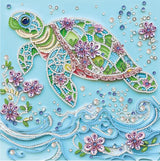 5D Sea Turtle Special Shape Diamond Art Painting Kits for Adults, DIY Crystal Rhinestones Small Animals Picture Diamond Dots Paintings Adult Craft Kits for Beginner Paintcolor