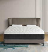 elitspace Full Mattresses,Hybrid 12 Inch Full Mattress,Memory Foam Mattress in a Box,Individually Pocket Spring for Pain Relief,Full Size Black&White Mattress,Pressure Relief. elitspace