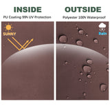 JANCANOPY Replacement Gazebo Canopy for 10 x 12 Regency II Patio Gazebo,(Brown) JANCANOPY