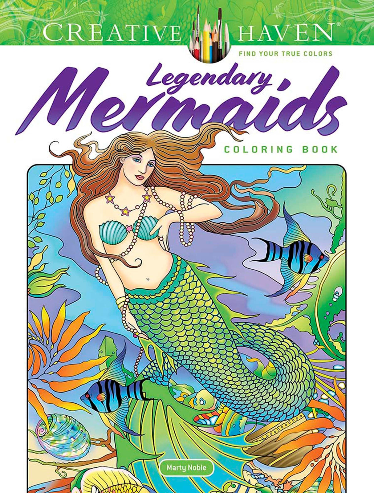 Creative Haven Legendary Mermaids Coloring Book (Adult Coloring Books: Fantasy) WoodArtSupply