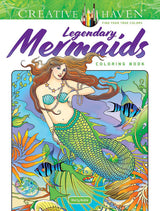 Creative Haven Legendary Mermaids Coloring Book (Adult Coloring Books: Fantasy) WoodArtSupply