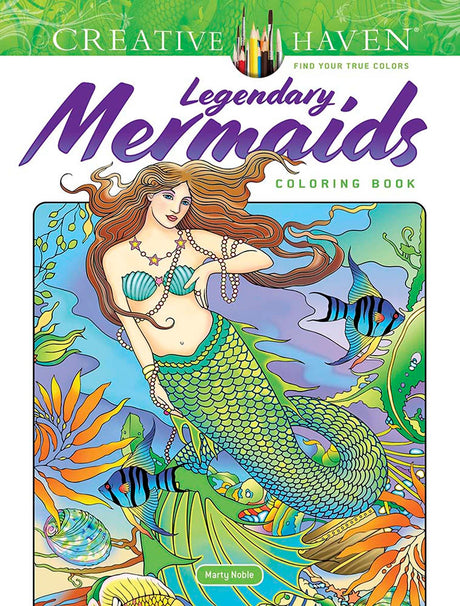 Creative Haven Legendary Mermaids Coloring Book (Adult Coloring Books: Fantasy) WoodArtSupply