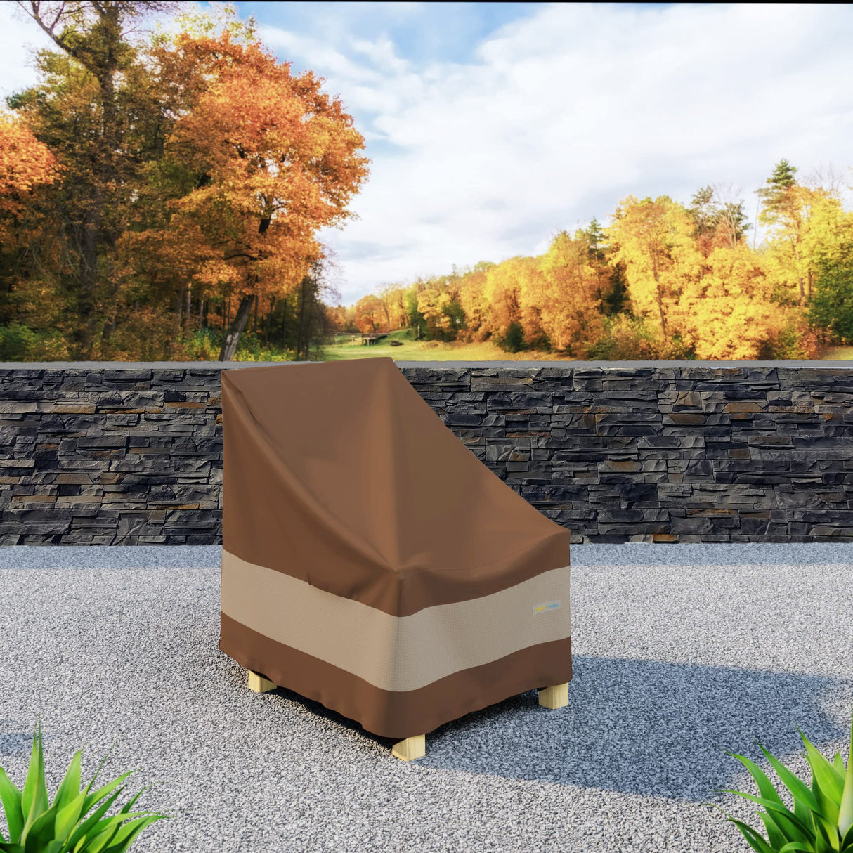 Duck Covers Ultimate Waterproof Patio Lounge Chair Cover, All Weather Protection, Durable Outdoor Lawn Patio Furniture Covers, 32W x 37D x 36H inch, Patio Chair Covers for Outdoor Furniture Duck Covers