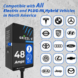 Grizzl-E 48A Ultimate Level 2 Fast Electric Vehicle (EV) Charger, UL Tested and Certified, Metal Case, Indoor/Outdoor Electric Car Fast Charging Station, Hardwired, Classic Black, J1772 Grizzl-E
