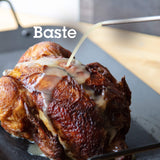 Camerons 3-in-1 Barbecue Injector Basting Mop - Baster Set Includes BBQ Chain Basting Brush & Meat Syringe to Baste, Marinate & Inject Food w Flavor - Indoor Outdoor Use - Grilling Cookout Essential Camerons