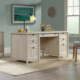 Sauder Costa Executive Desk, L: 65.12" x W: 29.53" x H: 30.0", Chalked Chestnut finish Sauder