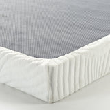 ZINUS Quick Lock Metal Smart Box Spring, 4 Inch Mattress Foundation, Strong Metal Structure, Easy Assembly, King, White Zinus