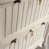 Sauder Costa 2 Drawer Lateral File Cabinet with Lock for Home Office, in Chalked Chestnut Sauder