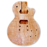 BexGears DIY Electric Guitar Kits Okoume wood Body curved top with mahogany veneer cover maple neck & composite ebony fingerboard BexGears