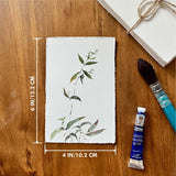 Deckle Edge Watercolor Paper, 100% Cotton, 140 LB, 300 GSM, 4x6”, 30 Sheets Mixed Media Paper for Dry & Wet Technique, Acid Free, tumuarta Blank Cards is Perfect for Greeting Cards & Thank You Notes tumuarta