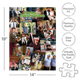 AQUARIUS Parks & Rec Collage Puzzle (500 Piece Jigsaw Puzzle) - Glare Free - Precision Fit - Officially Licensed Parks & Rec Merchandise & Collectibles - 14 x 19 Inches AQUARIUS