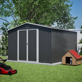 10x10 FT Large Outdoor Metal Storage Shed
