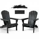 Folding Adirondack Lounge Chair With Embossed Grain Texture HouseOfZazla
