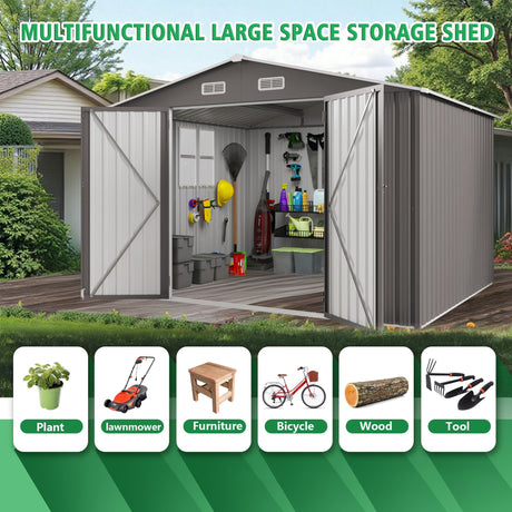 Outdoor Storage Shed With Lockable Doors HouseOfZazla