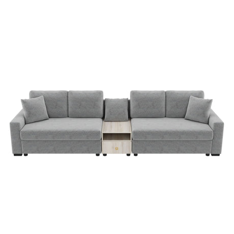 Modular Sofa Couch With Storage Armrest And Center Console HouseOfZazla