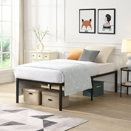 Heavy Duty Metal Bed Frame With Quiet Support HouseOfZazla