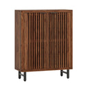 6 Tier Shoe Cabinet With Louvered Doors HouseOfZazla