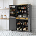 TOPMAX Large Freestanding Kitchen Pantry Storage Cabinet HouseOfZazla