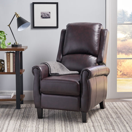 Memphis Standard Recliner Club Chair - Burgundy HouseOfZazla