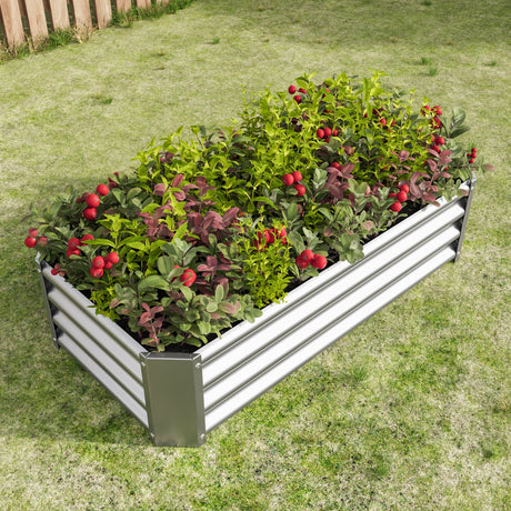 Metal Raised Garden Bed 4x2x1 ft HouseOfZazla