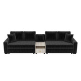 Modular Sofa Couch With Storage Armrest And Center Console