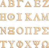 96 Pieces Wooden Greek Letter Unfinished Single Layer Greek Alphabets for DIY Painting Crafts Home Decoration (1 Inch) WoodArtSupply