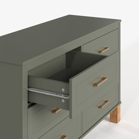 6-Drawer Double Dresser in Olive HouseOfZazla