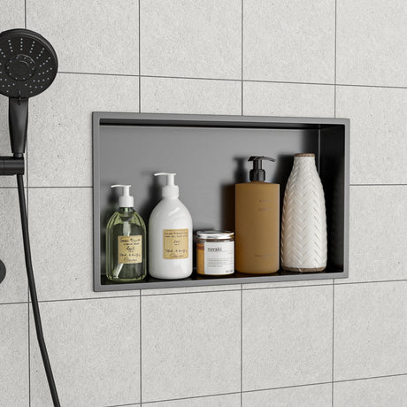 Stainless Steel Shower Niche With Seamless Design For Bathroom Storage HouseOfZazla