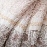 9 Piece Cotton Percale Comforter Set Blush