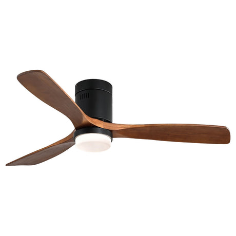 Indoor Ceiling Fan With Lights, Reversible DC Motor, Remote Control - Black HouseOfZazla